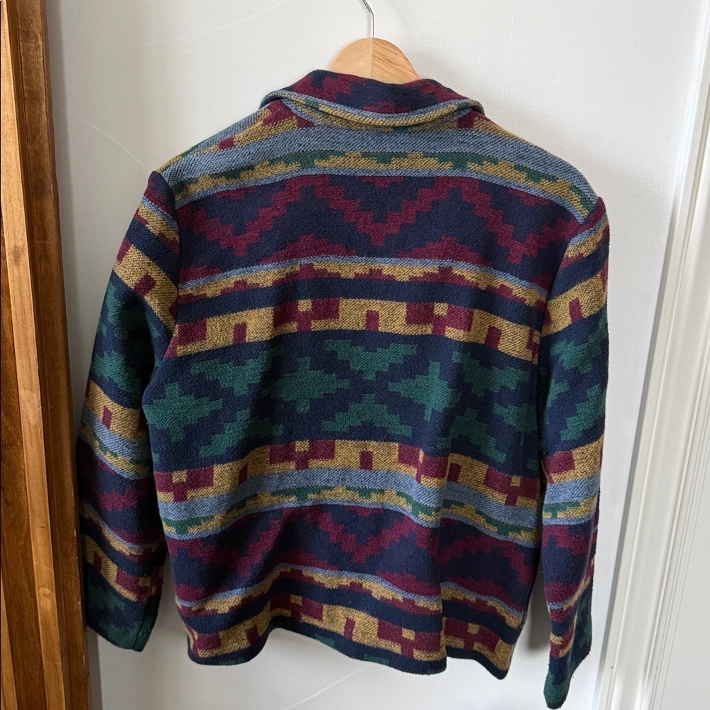 Vintage Willow Ridge Southwestern Wool Blend Metal Button Front Jacket. 12P - Picture 4 of 13